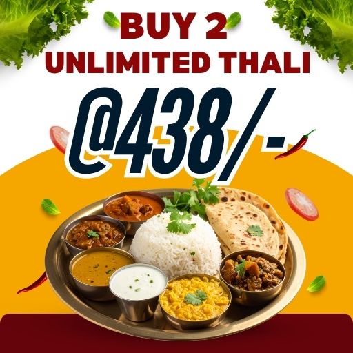 Buy 2 Unlimited Lunch / Dinner @ just 438/-